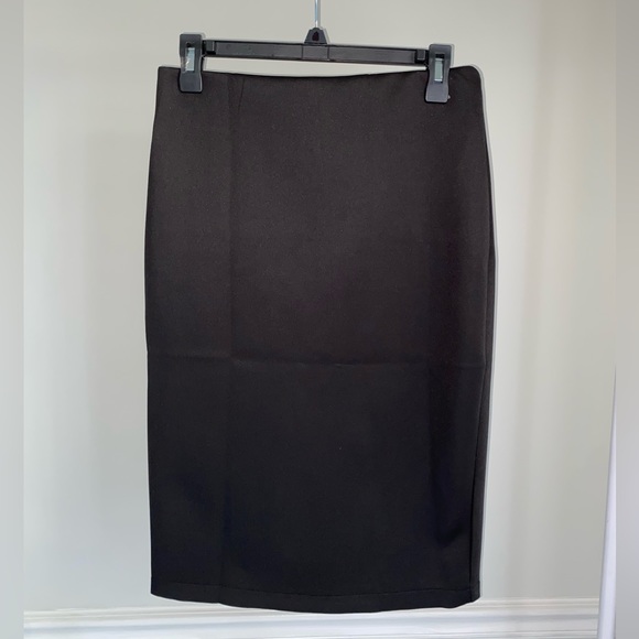 carmen marc valvo black skirt NEW NWT gold zipper size small - Picture 3 of 10